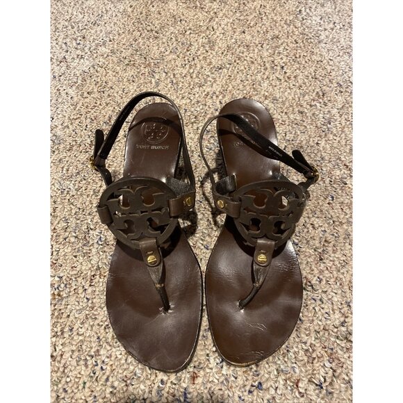 TORY BURCH Holly Strappy Kitten Heels Sandals Shoes Size: 81/2 M - Picture 1 of 5